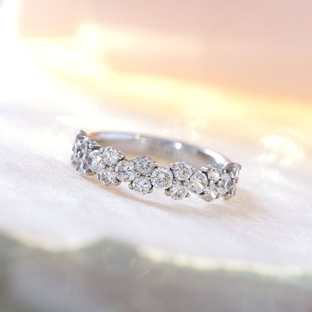 Diamond Cluster Eternity Ring