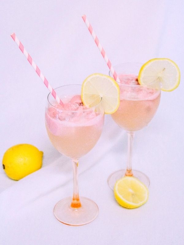 Lemon Raspberry Sorbet Mimosa