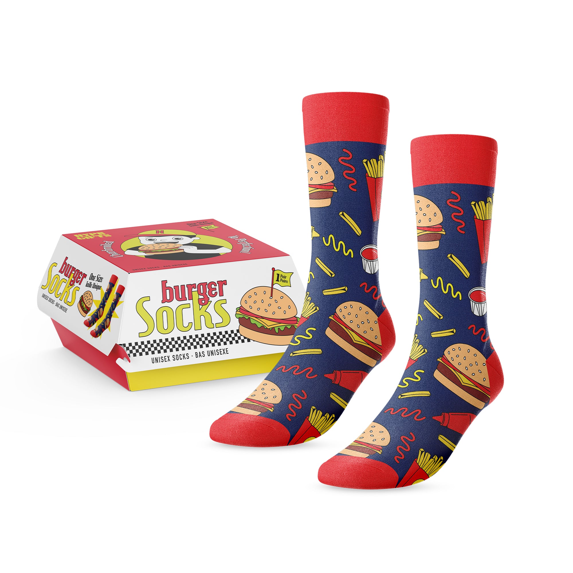 Happy Socks Sock Mini & Me Pizza Gift Box 2-Pack pizza (6300
