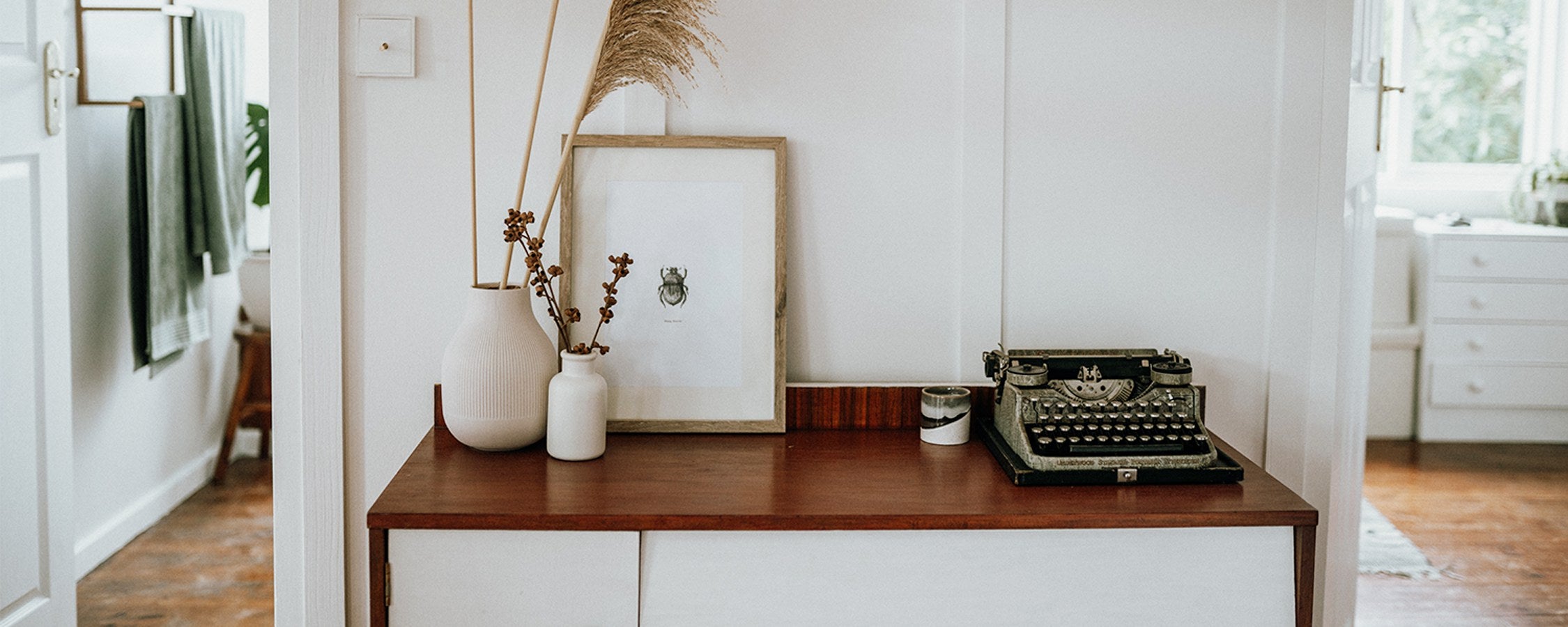 Scandinavian interior style dresser