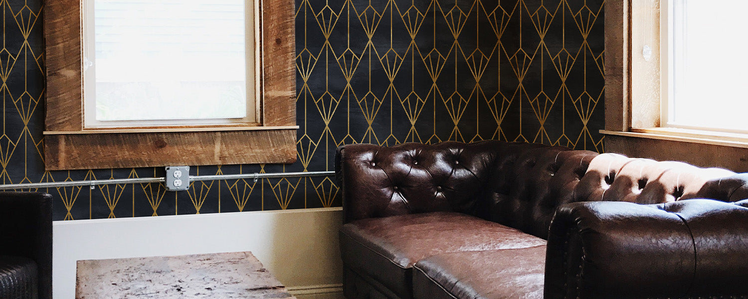 Peel and stick wallpaper in interior