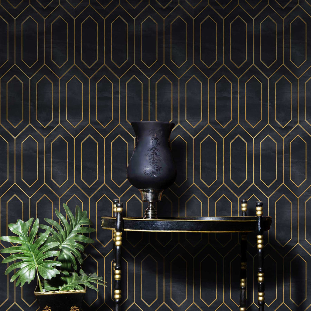 Silent film | Art Deco removable wallpaper – DeccoPrint