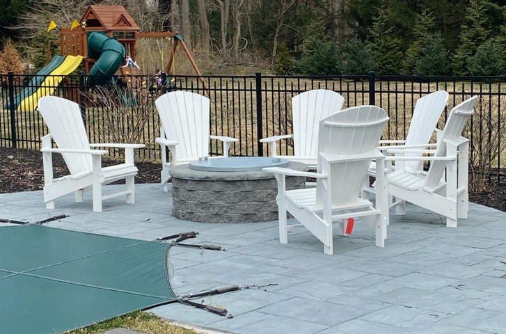 CR Plastic Upright Adirondack Chairs While Polymer Outdoor Furniture Long Island