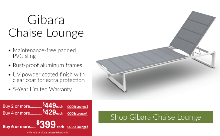 Gibara Chaise Lounge Special Promotion
