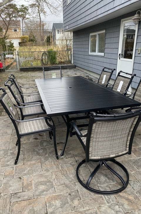 Glen Lake Bimini Aluminum Outdoor Dining Long Island Furniture Delivery