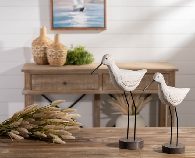 melrose beach home decor bird statues