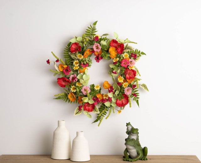 Melrose colorful spring wreath