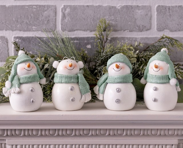 Melrose Happy Winter Snowman Christmas Tabletop Decor