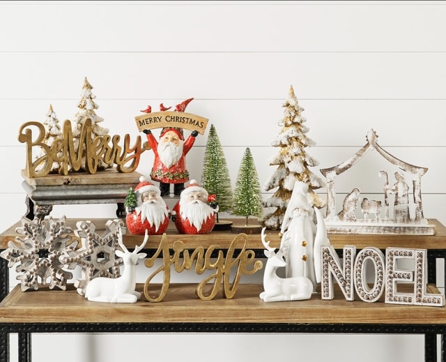Melrose Tabletop Christmas Decor Jingle Be Merry Noel Nativity