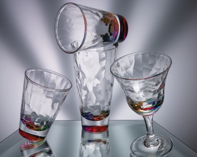 Merritt USA Rainbow Melamine Drink Glasses