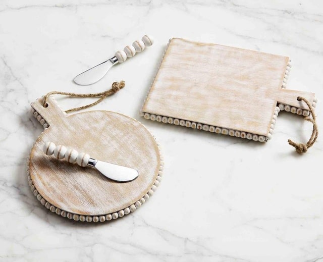 mudpie beaded serving boards