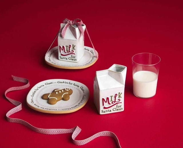 Mudpie Milk and Cookies For Santa Claus Christmas Gift