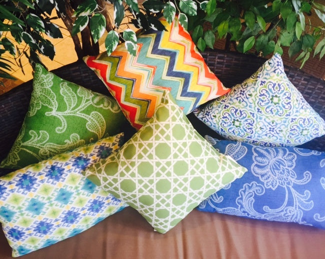 Colorful Outdoor Throw Pillows