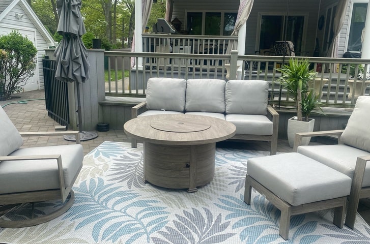 Patio Renaissance Avenida Aluminum Outdoor Patio Furniture Long Island Backyard