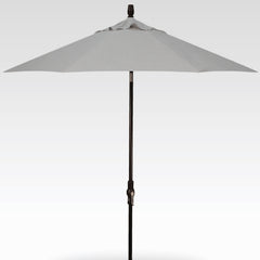 11' Auto Tilt Umbrella - Cast Silver