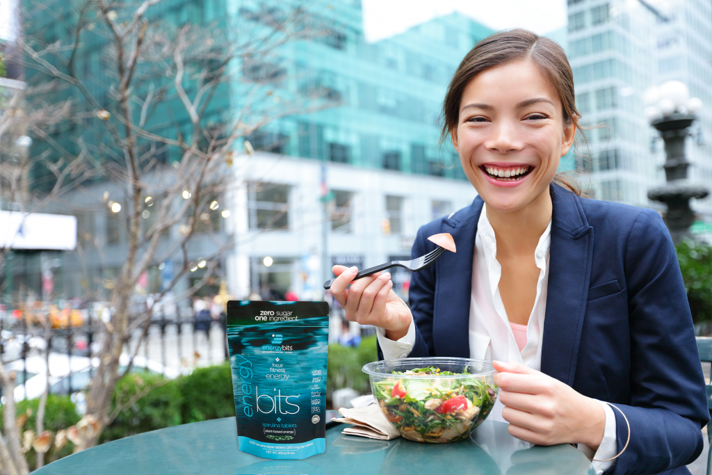 Spirulina can help curb hunger, and keep you energized and focused throughout the work day.