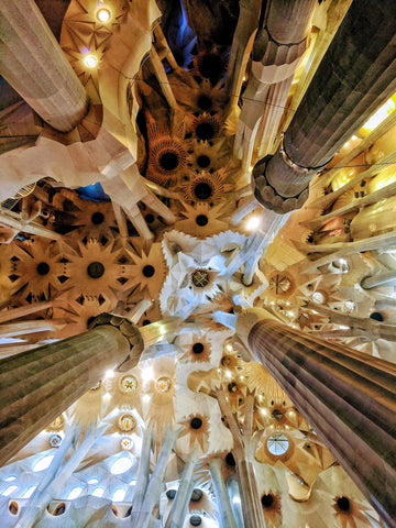 Interior de La Sagrada Familia Columnas