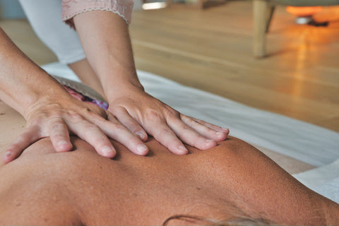 An image of sports massage therapy