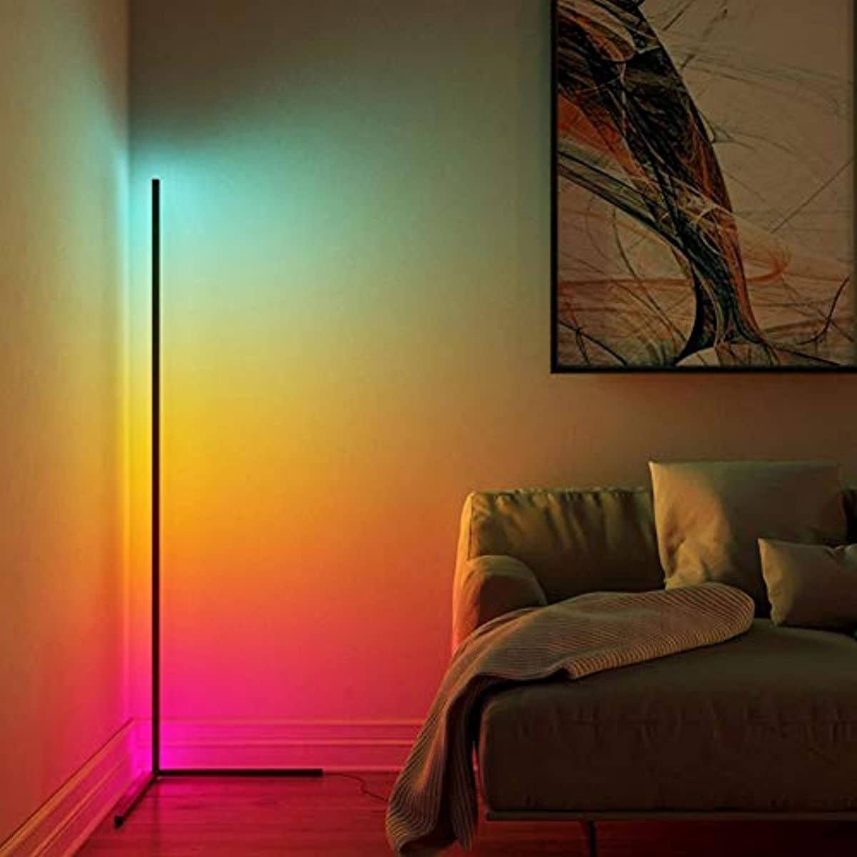 rgb led floor lamp