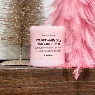 Pink Christmas Candle
