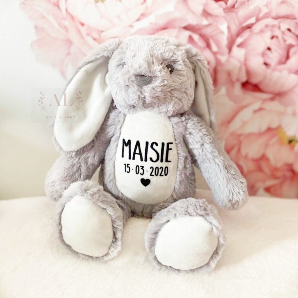 personalised plush bunny