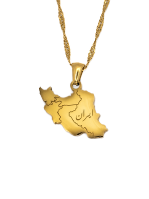 Buy Iran Map Necklace Pendant Chain Online in India - Etsy