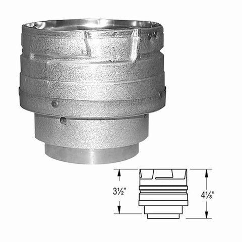 Duravent 3 x 18 Adjustable Straight Length Chimney Pipe 3PVP-18A -  ComfortBilt