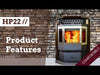 ComfortBilt HP22 Pellet Stove Black  Due in December 9th, 2022