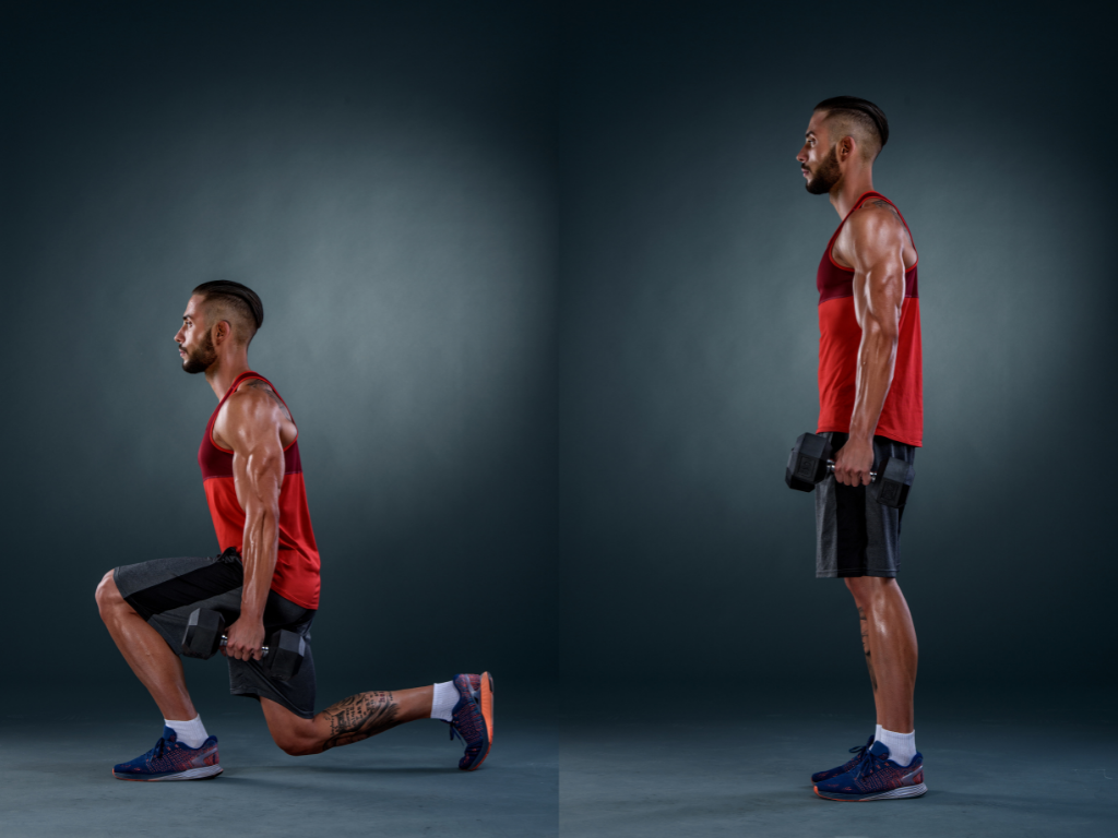 Dumbbell lunge