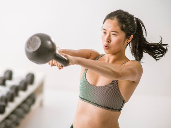 Kettlebell swing. 