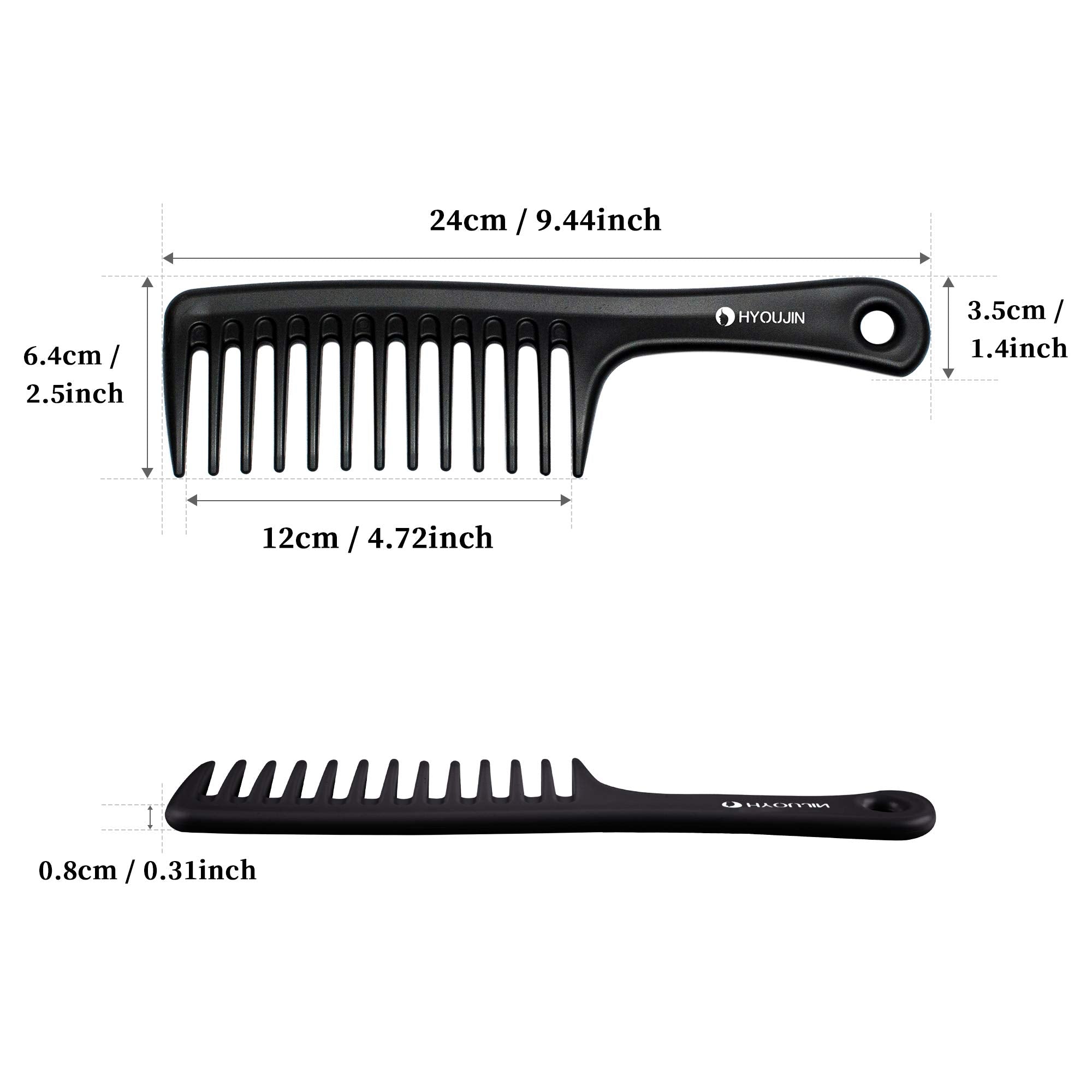 Black Carbon Styling Paddle Hair Comb