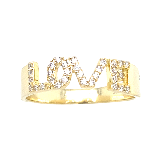 14k gold love ring