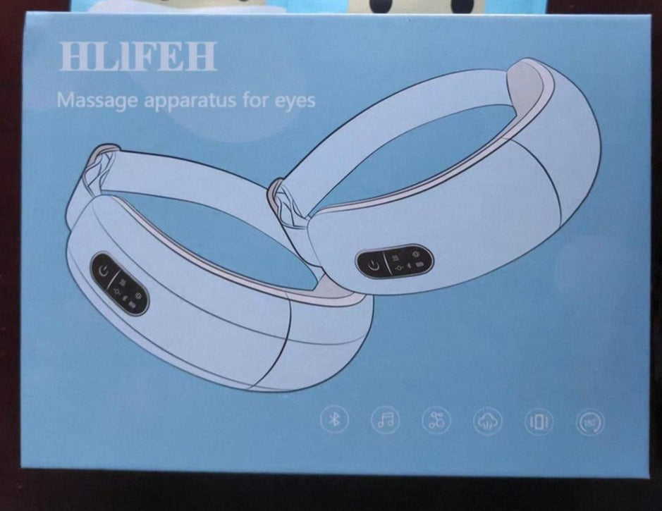 HLlFEH Eyes Massage Apparatus, with Heat Compression and Vibration, Relieves Tired Eyes, Headaches and More