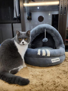 SUN TANNER Cat Bed for Indoor Cats, Machine Washable Cat Beds, Cat Beds for Indoor Cats, Anti-Slip & Water-Resistant Bottom