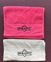 Load image into Gallery viewer, BuiltFit Textile Exercise Towels, 100% Cotton Soft and Absorbent,12 x 38 inch
