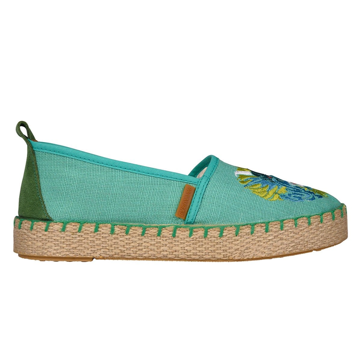 ESPADRILLES FEMME PADANG/B F2E - VERT D'EAU