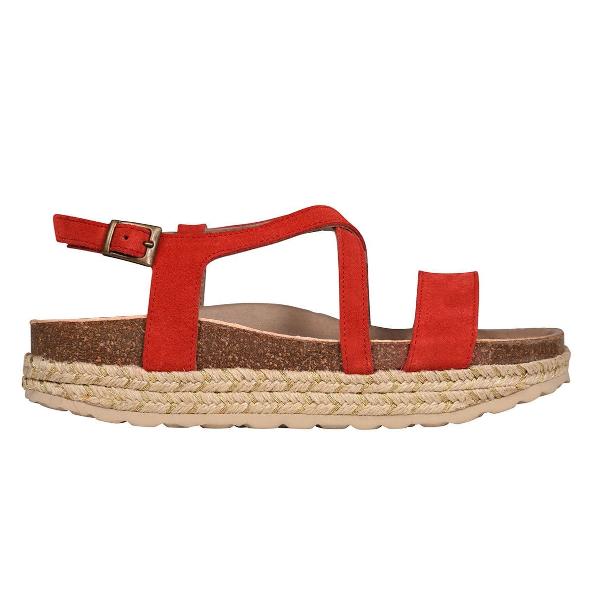 SANDALES FEMME ONDINE F2E - ROUGE