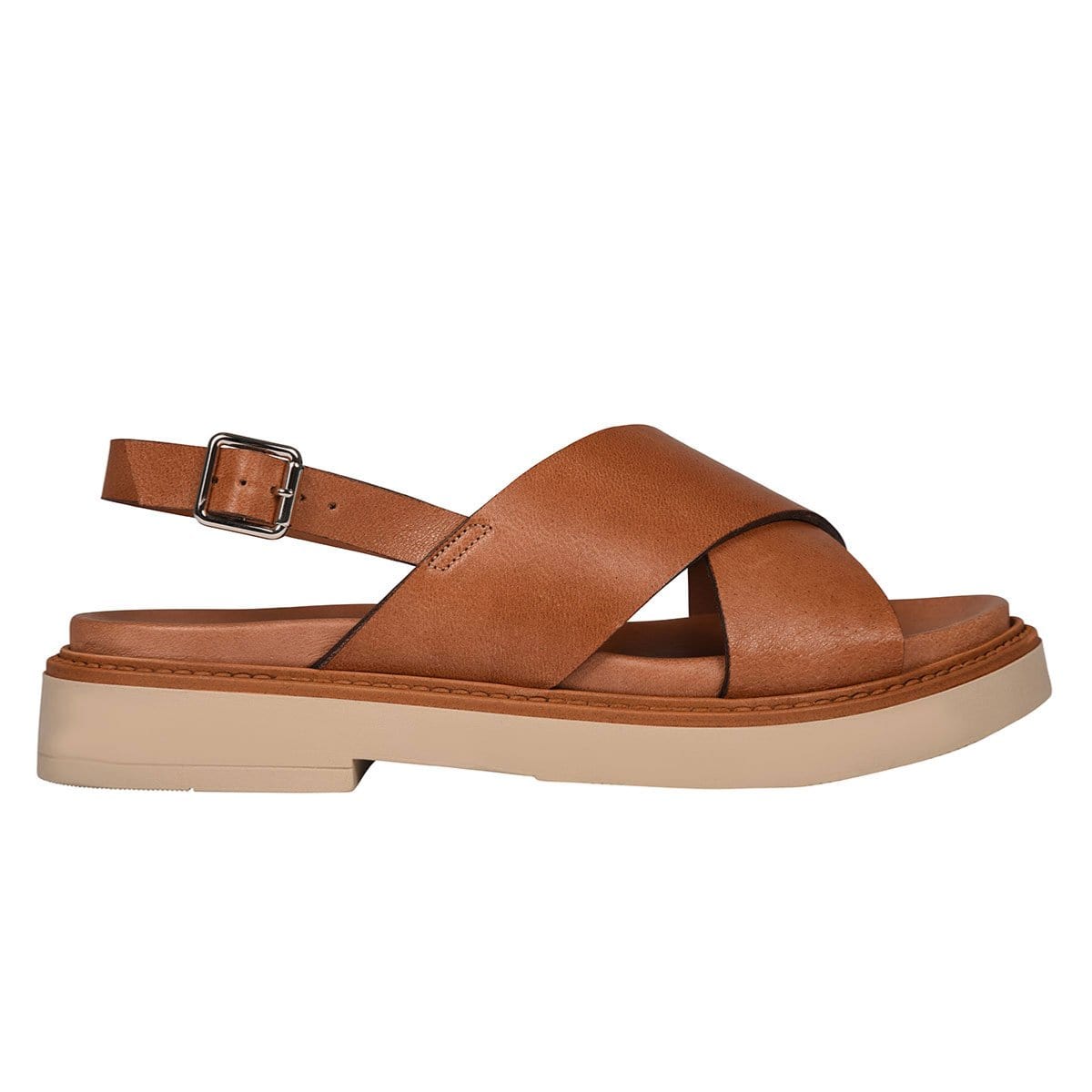 SANDALES FEMME LUCIE F2E - CAMEL