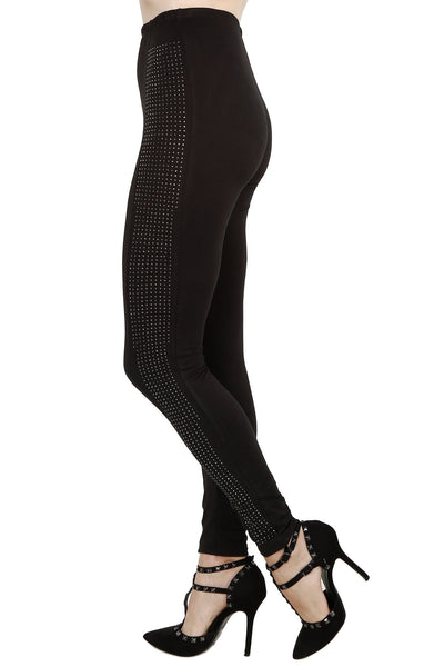 Fashion Rhinestone Black Legging – EDITE MODE