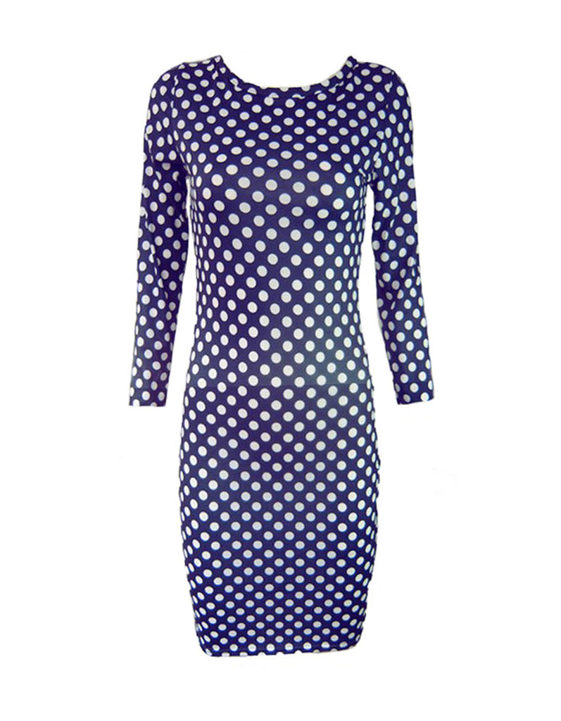 Blue Polka Dot Dress – EDITE MODE