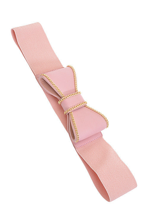 Fashion Pink Ribbon Pop Out Belt