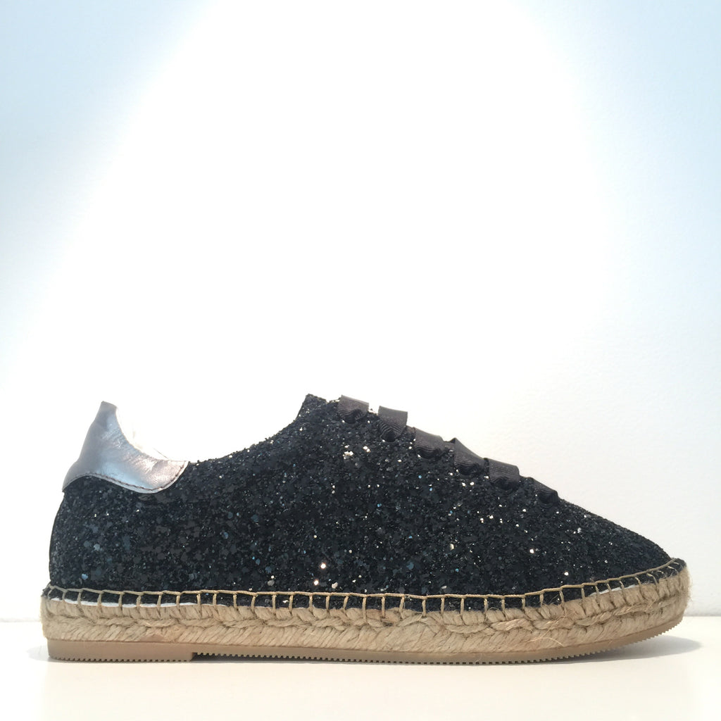 espadrille sneakers black