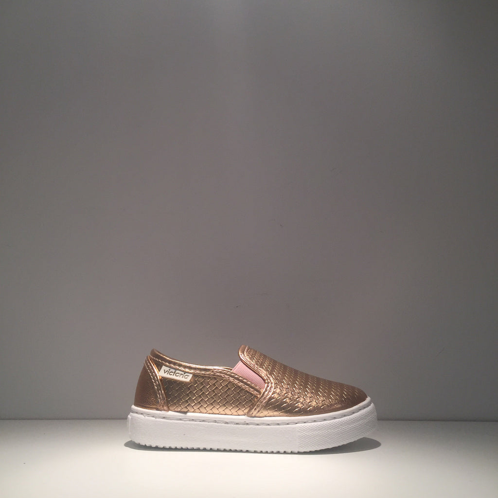 rose gold slip on sneaker