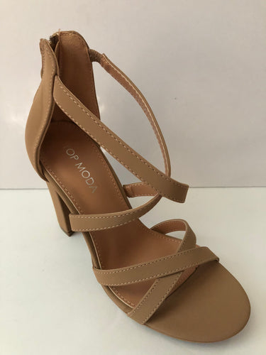 Charles Davis leather heels | Black strappy high heels, Brown leather heels,  Black leather heels