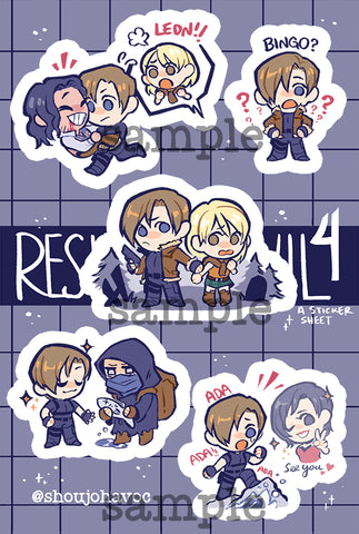 Leon and Ada - Resident Evil - Sticker