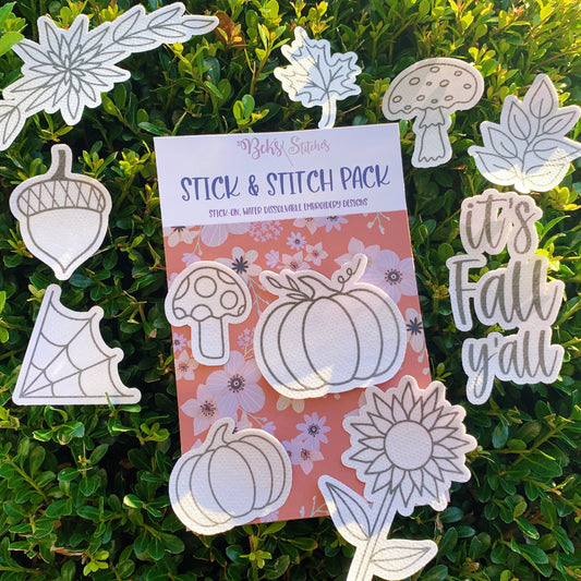 Stick and Stitch / Star Pack / Water Soluble Embroidery Stickers