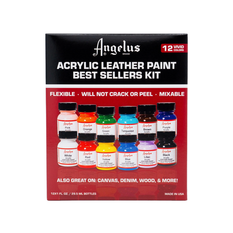 Angelus Acrylic Leather Paint Yellow 1 oz