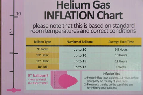 Bouteille Hélium (30 Ballons) - 0,20m3 - Décorations Anniversaire - 24/48H