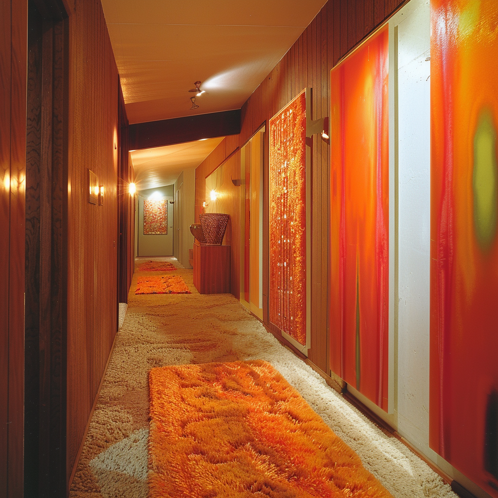 1970s hallway