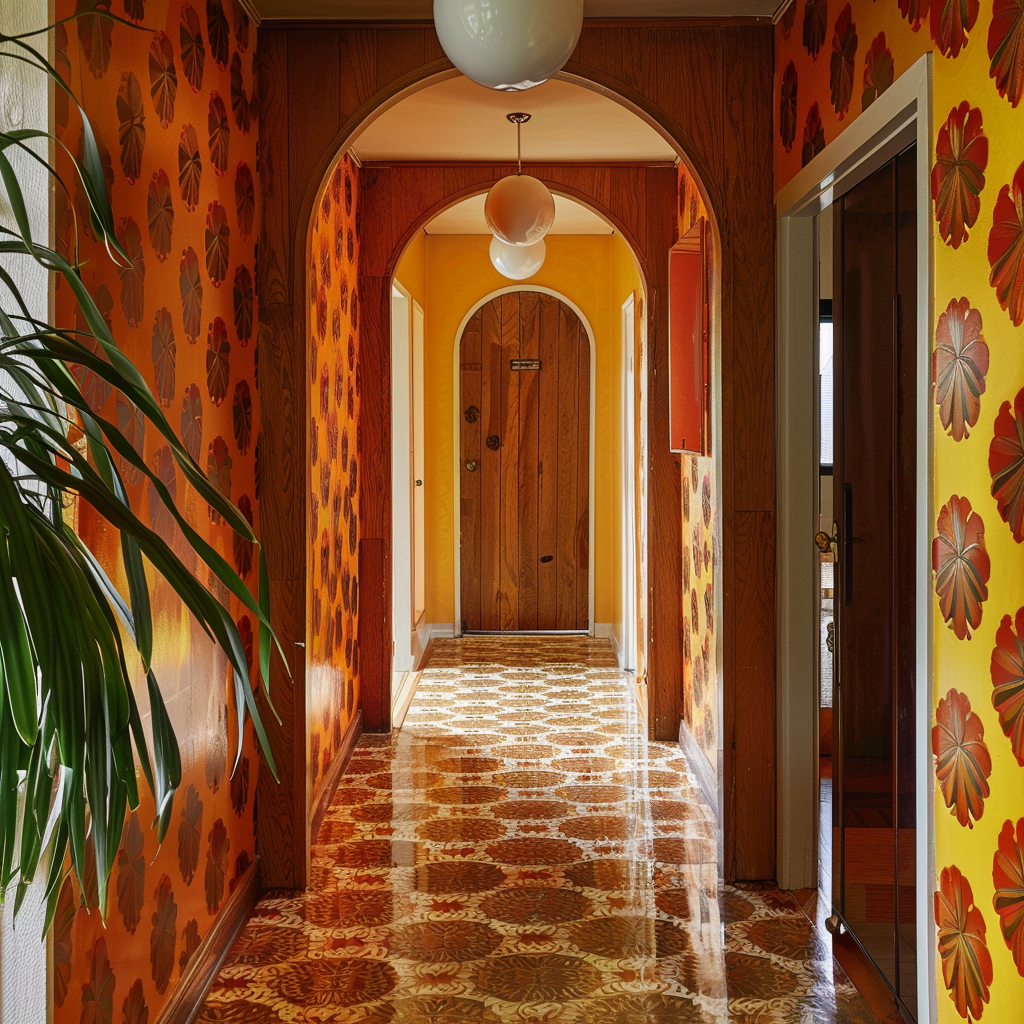 1970s hallway